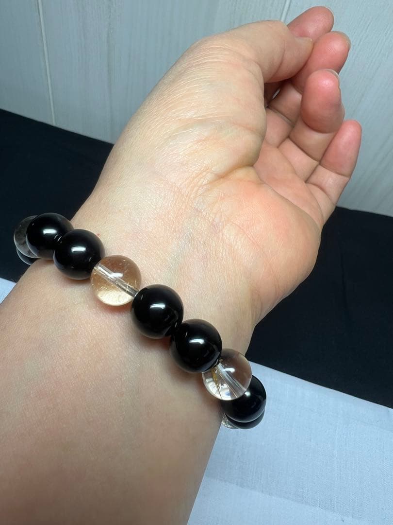 悪を排除し金運と成功を掴む⭐︎すべての加護をもたらすシトリン天珠とモリオン&ルチル