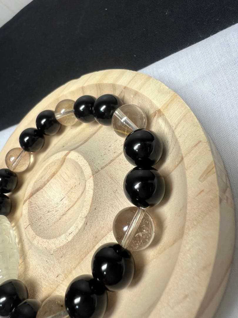 悪を排除し金運と成功を掴む⭐︎すべての加護をもたらすシトリン天珠とモリオン&ルチル