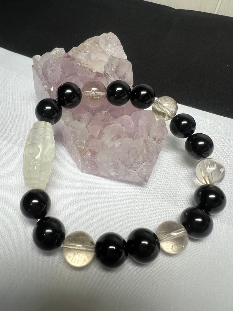 悪を排除し金運と成功を掴む⭐︎すべての加護をもたらすシトリン天珠とモリオン&ルチル