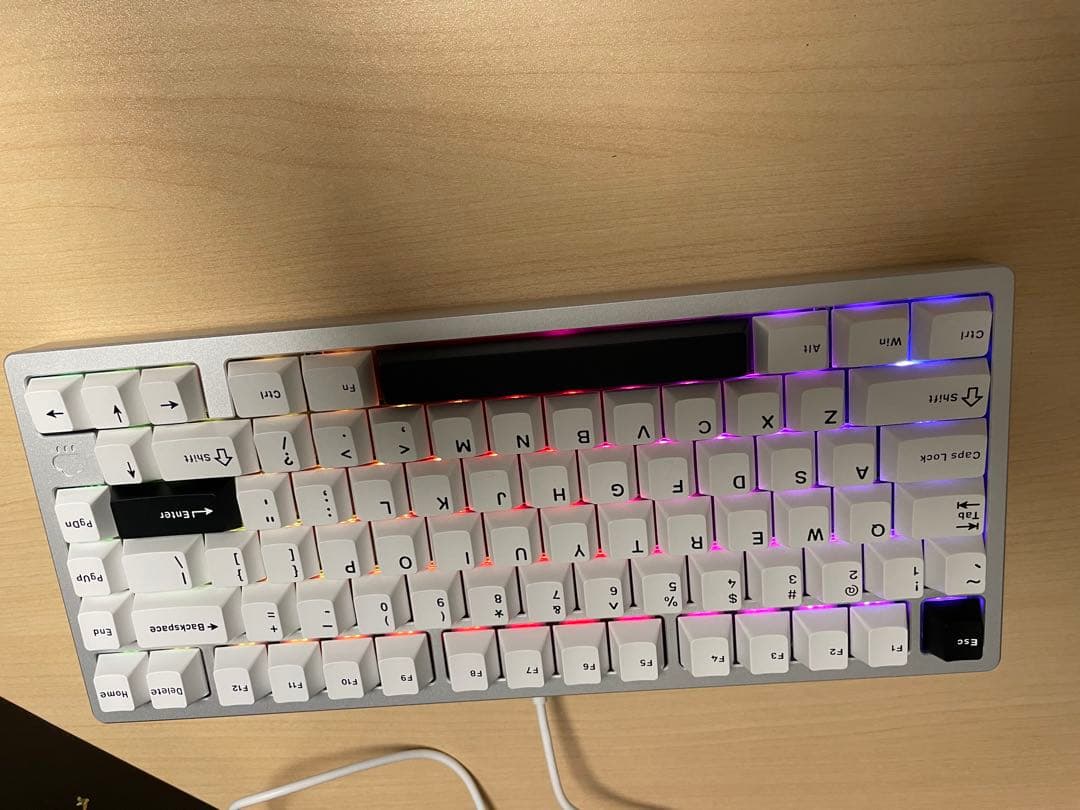 Rainy 75 Pro シルバー　キーボード　RGB