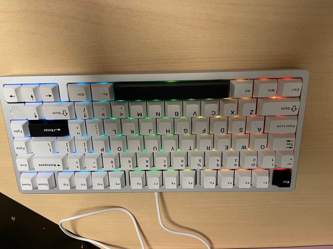 Rainy 75 Pro シルバー　キーボード　RGB