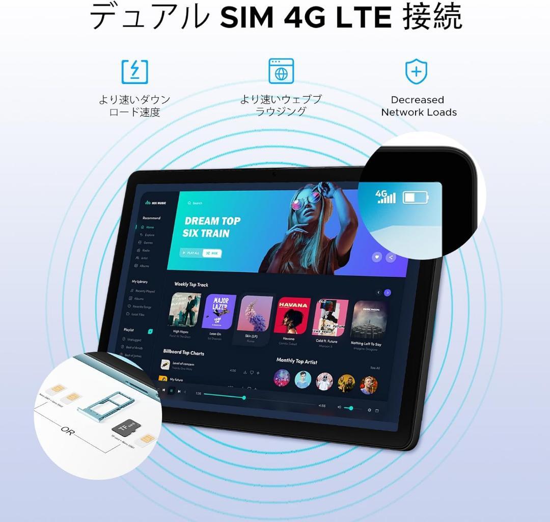 【11インチ 4G LTE タブレット】DOOGEE G6 Android15