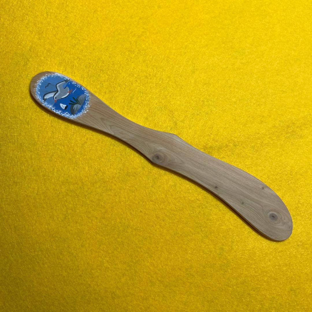 【未使用品】スウェーデン雑貨　木べら　手工芸品