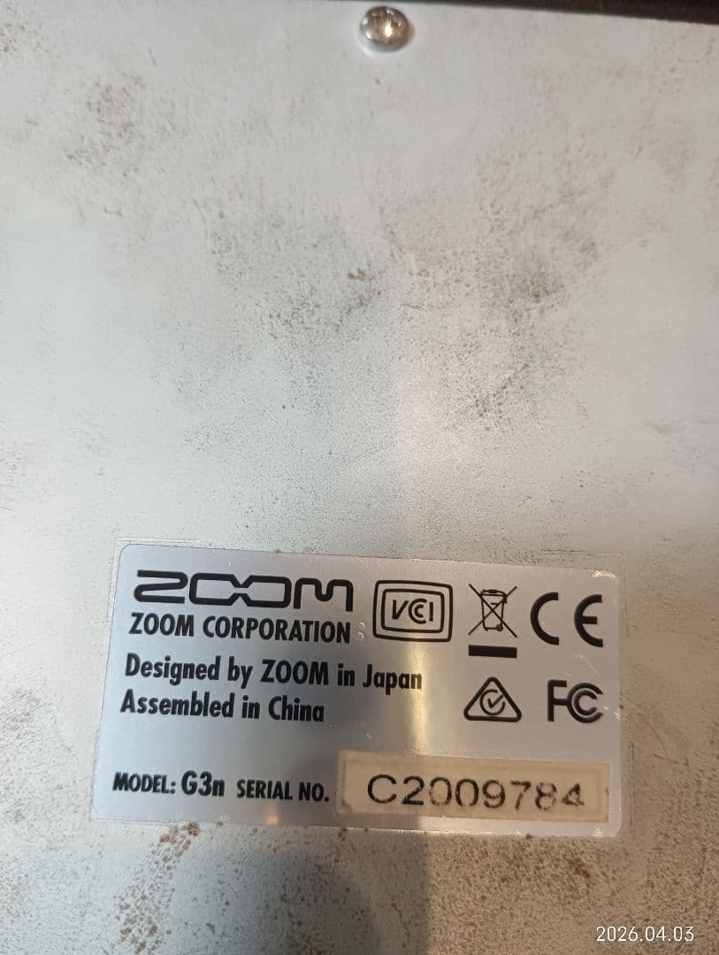 ZOOM G3n Multi-Effects Processマルチエフェクター