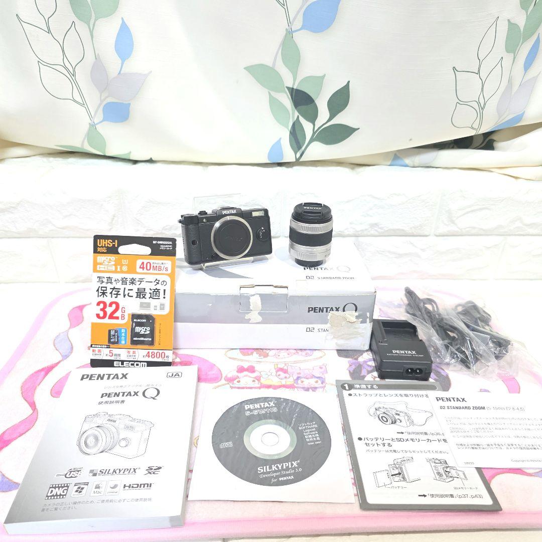 518美品【PENTAX Q 02】 レンズキット LIMITED SILVER