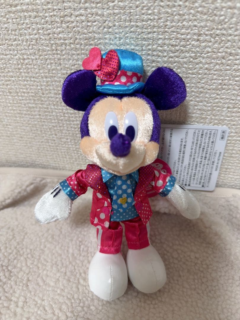 ミッキー ミニー ぬいぐるみバッチ