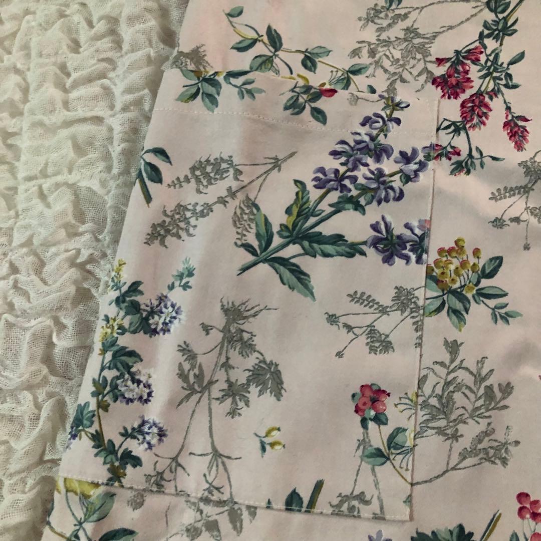 WACOAL ワコール エプロン ボタニカル柄 花柄 日本製