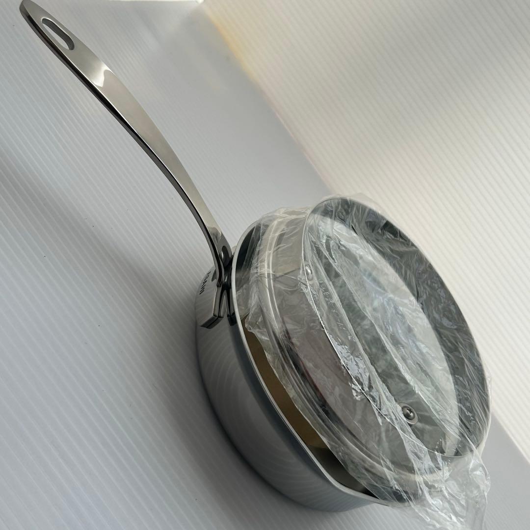 未使用 アサヒ軽金属 天使のフライパン ガラス蓋 IH対応 ステンレスk123