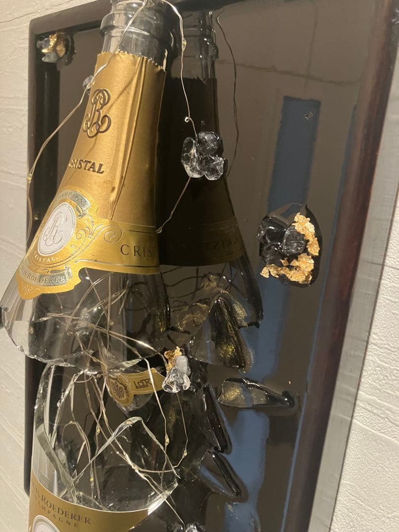 【即購入OK】一点物 高級シャンパンLEDレジンアート