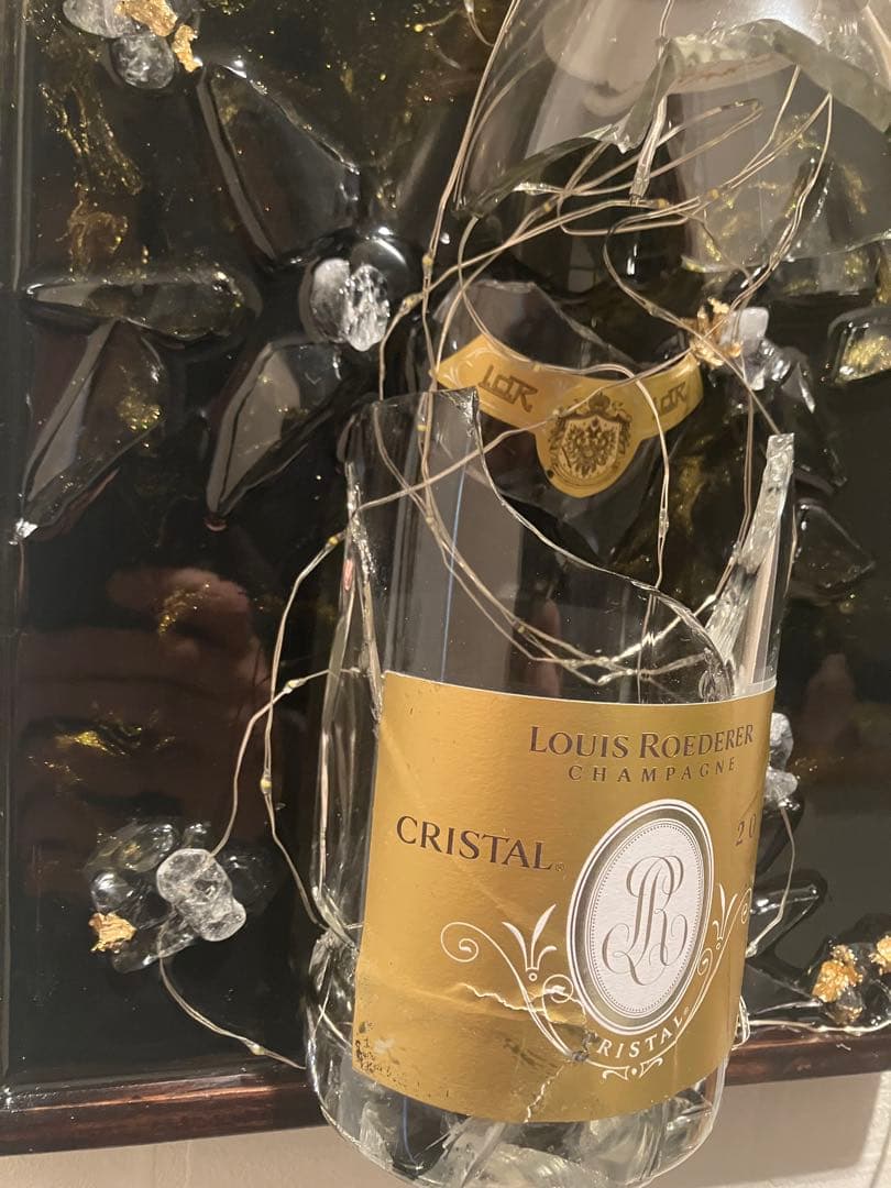 【即購入OK】一点物 高級シャンパンLEDレジンアート