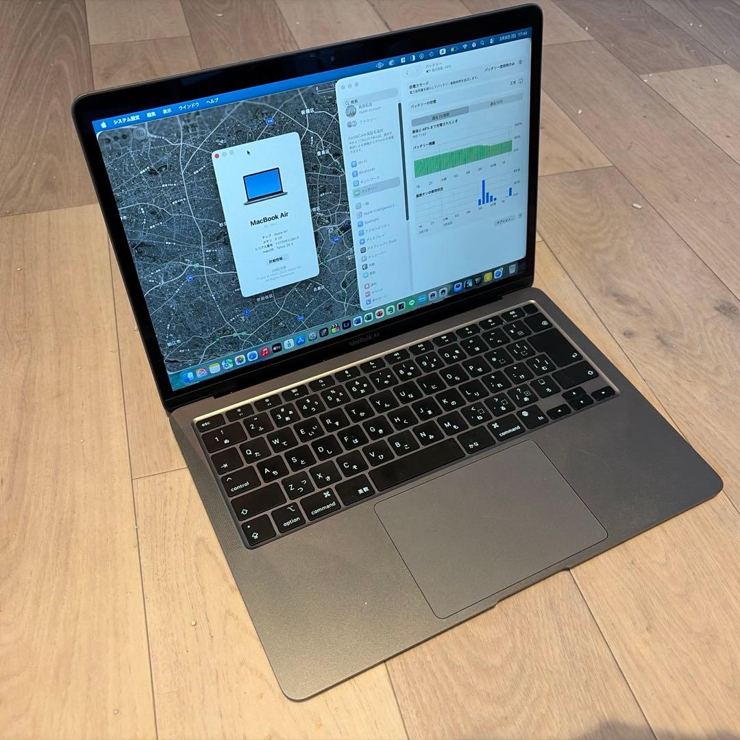 Apple MacBook Air M1 2020スペースグレイ