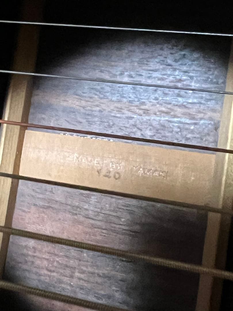 Yamaki ヤマキ 縦ロゴ チビロゴ　モデル140 アコースティックギター