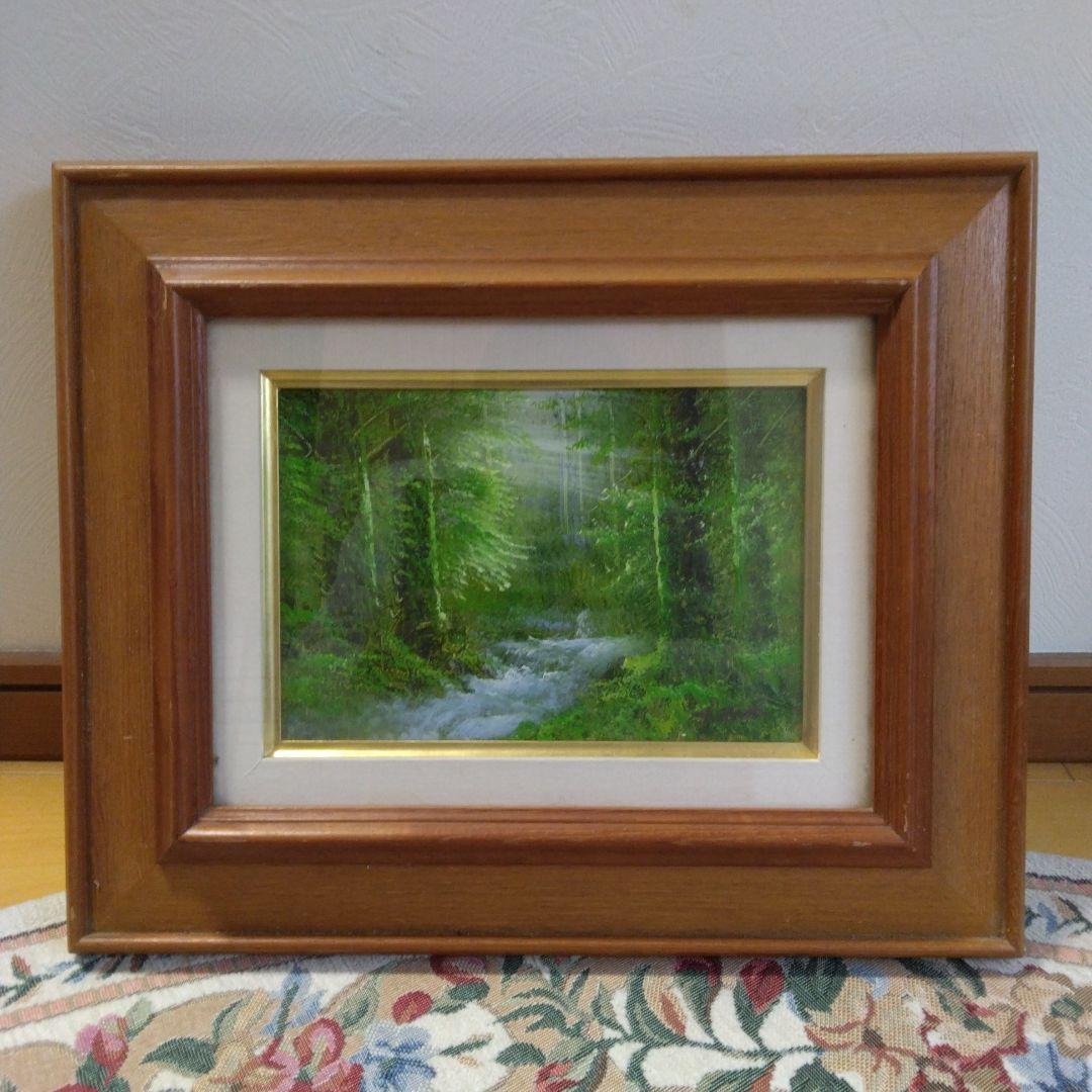 絵画　戸田彰　陽光　油彩Ｐ1号