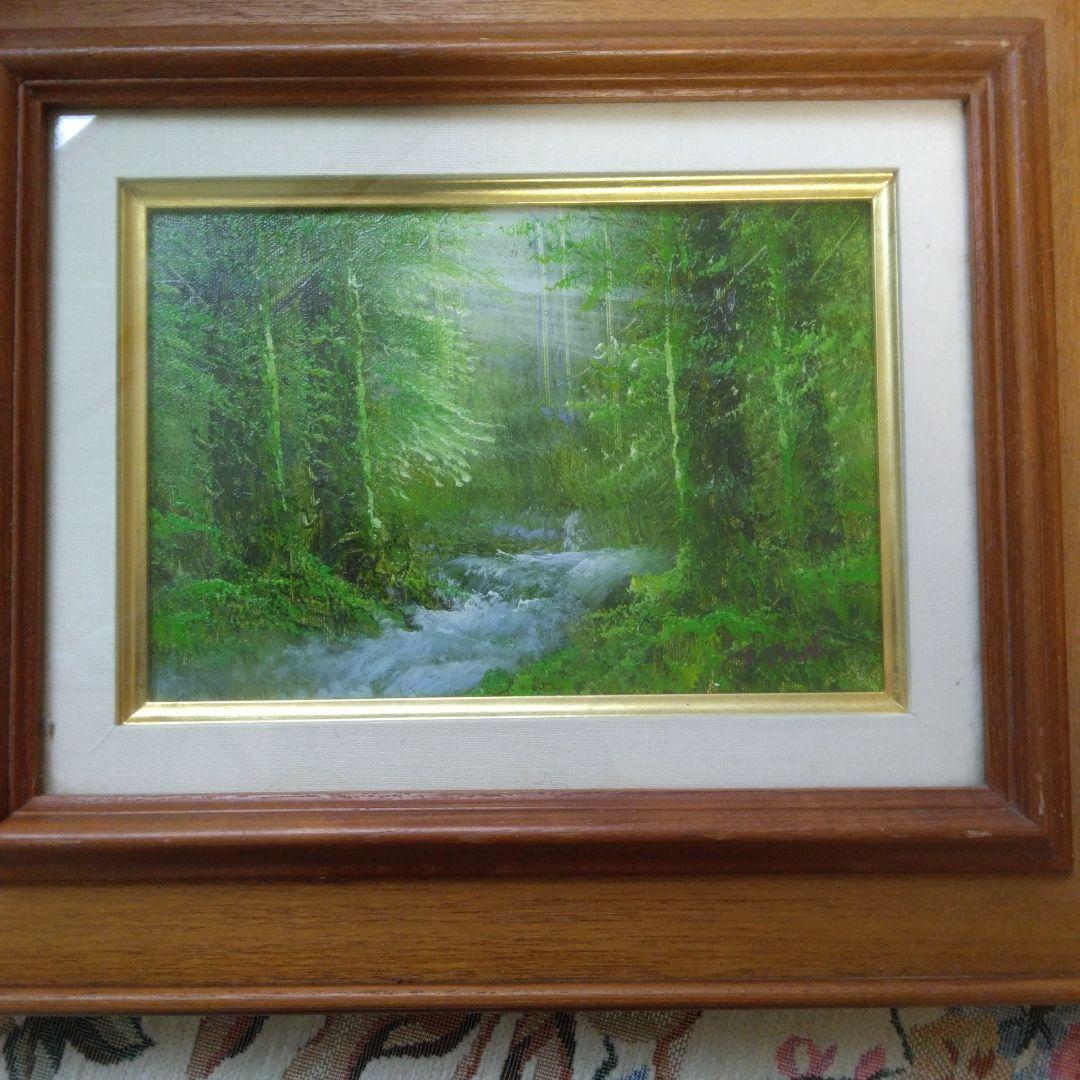 絵画　戸田彰　陽光　油彩Ｐ1号