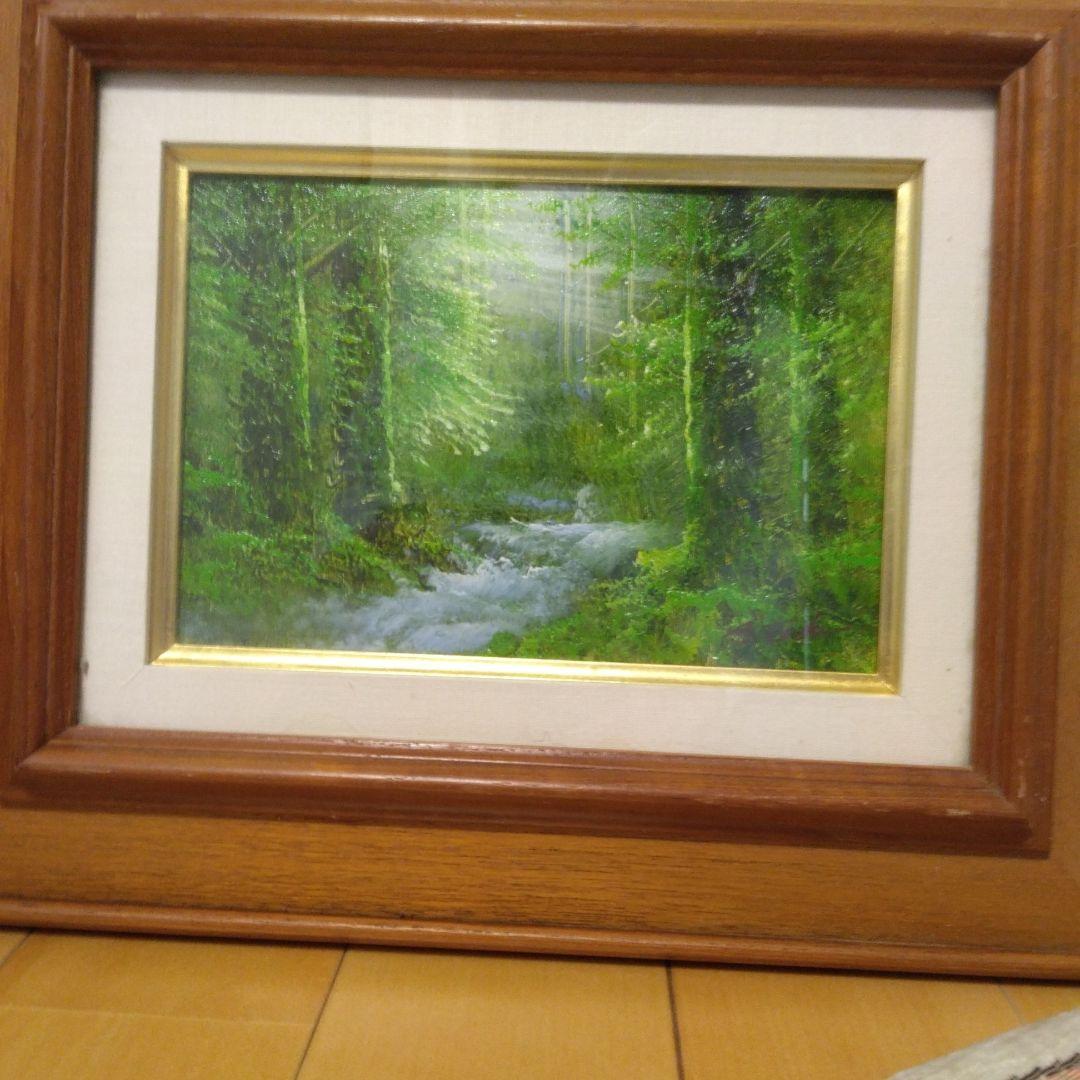 絵画　戸田彰　陽光　油彩Ｐ1号