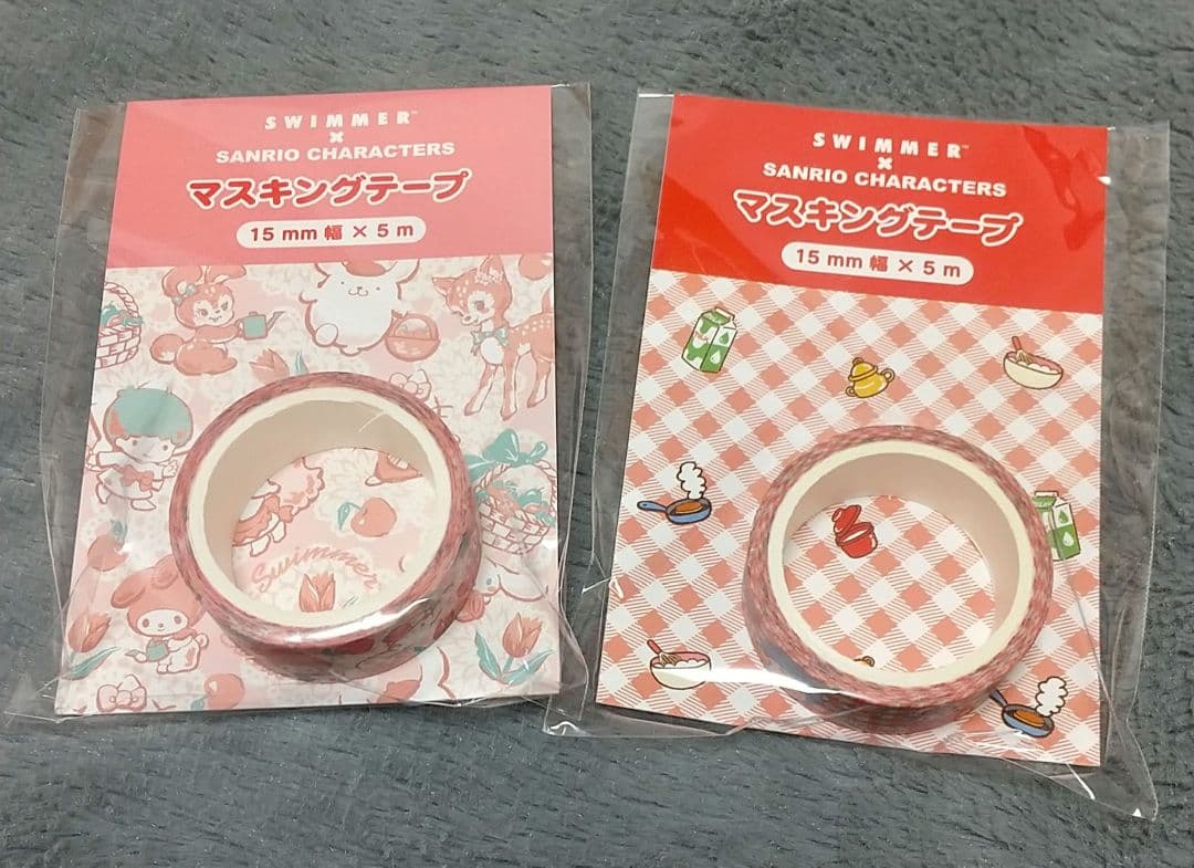 【新品未開封】スイマー × サンリオ おうち型チェスト & ポーチ マステ付き