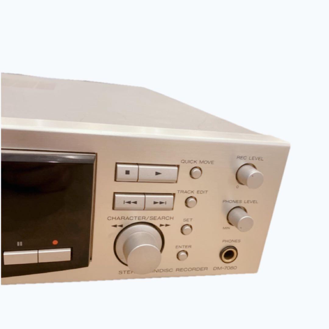 極美品　KENWOOD ステレオ ミニディスク MDレコーダー DM-7080