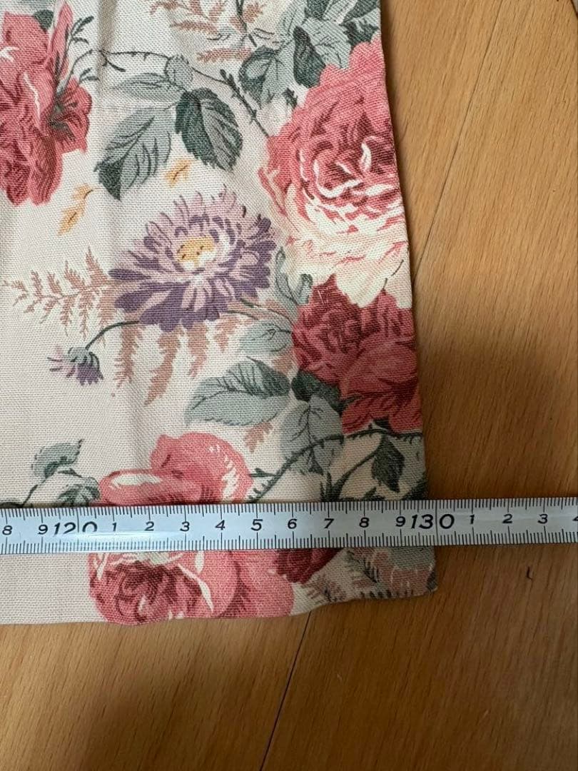 ラルフローレン　仕立て済み　カントリー調　ピンク　カーテン