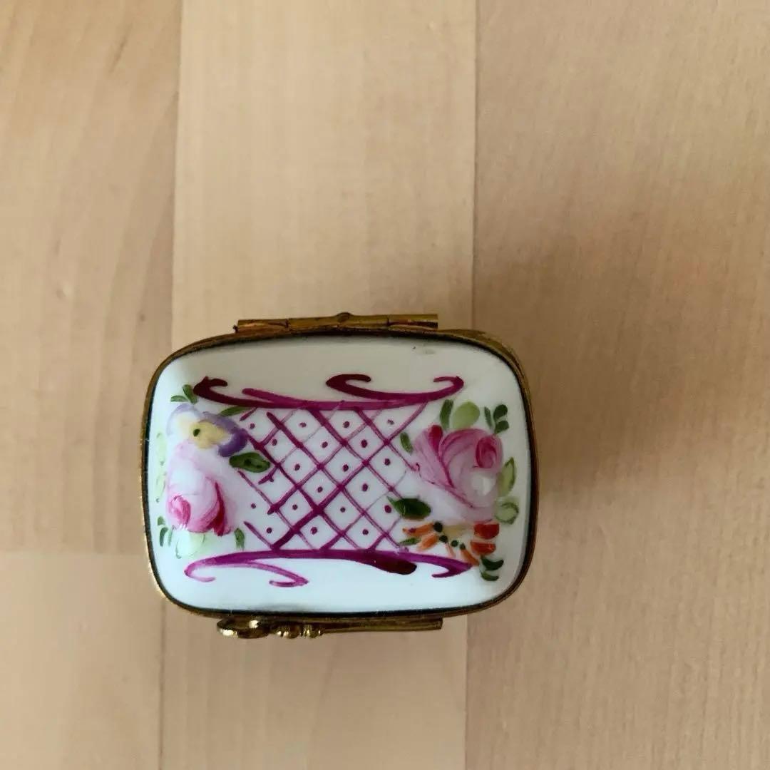 美品　リモージュ　ハンドペイント　小物入れ　ピルケース　セット販売