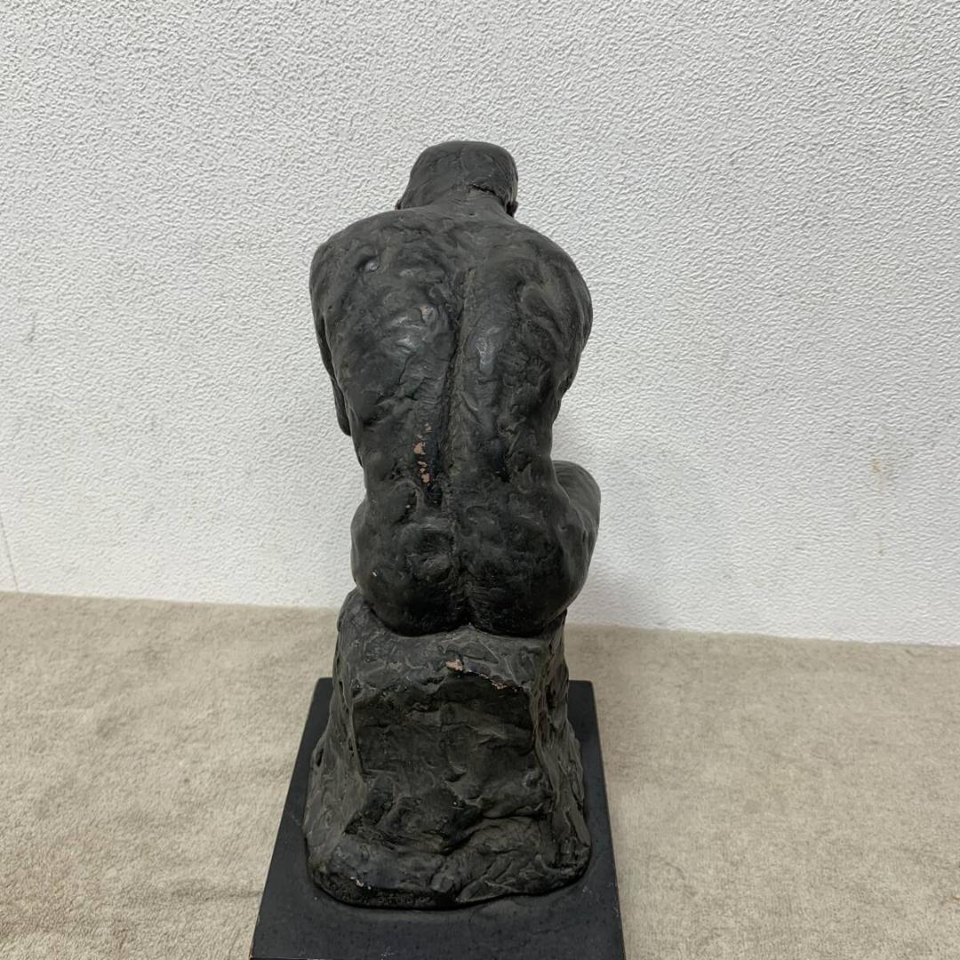 考える人　彫像　胸像　置物　美術　芸術　レトロ　アンティーク　XZ3824