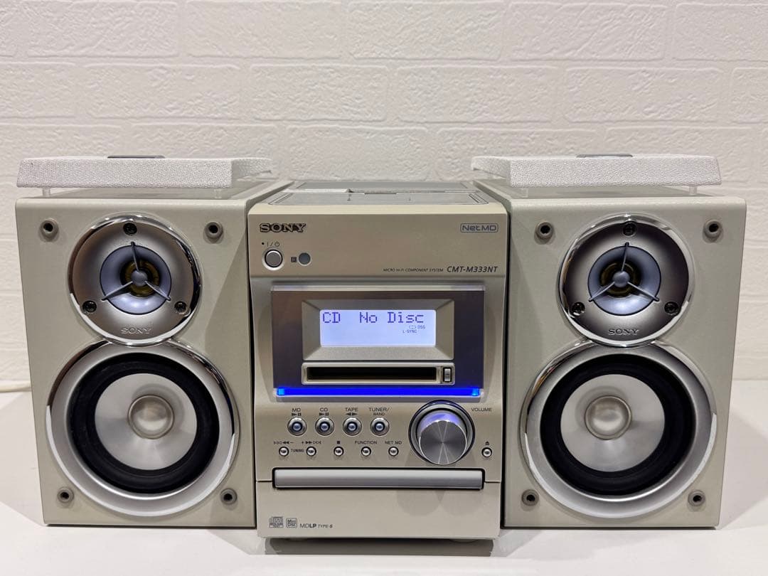 【完動品】 SONY CMT-M333NT ➕ MDディスク3枚