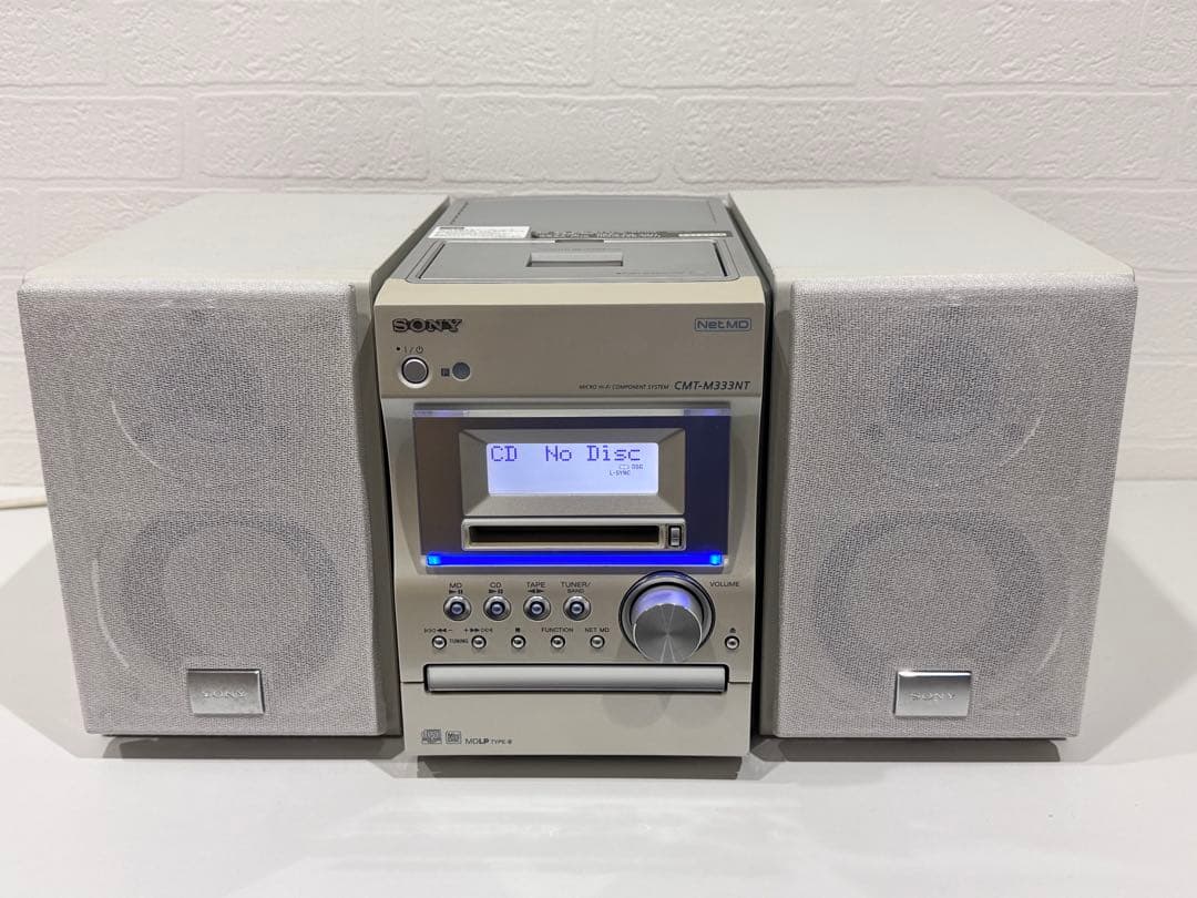 【完動品】 SONY CMT-M333NT ➕ MDディスク3枚