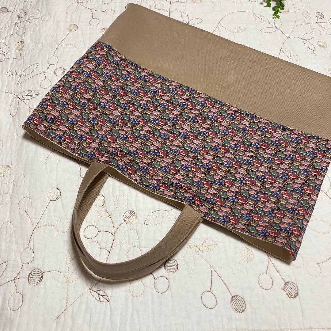 リバティ　ハンタートラック　3点セット　手提げ袋　上靴入れ　体操着袋　入園入学