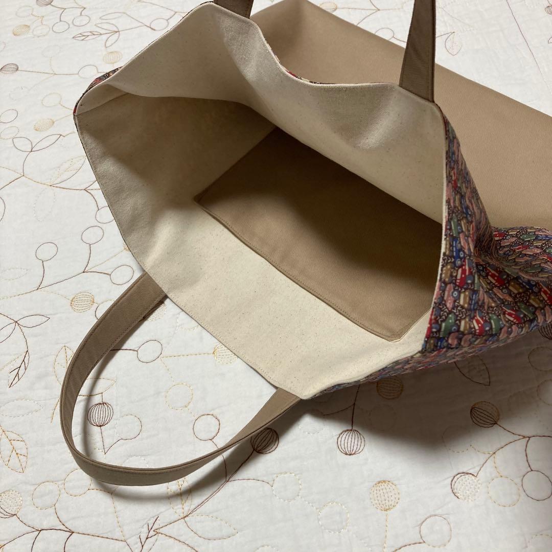 リバティ　ハンタートラック　3点セット　手提げ袋　上靴入れ　体操着袋　入園入学