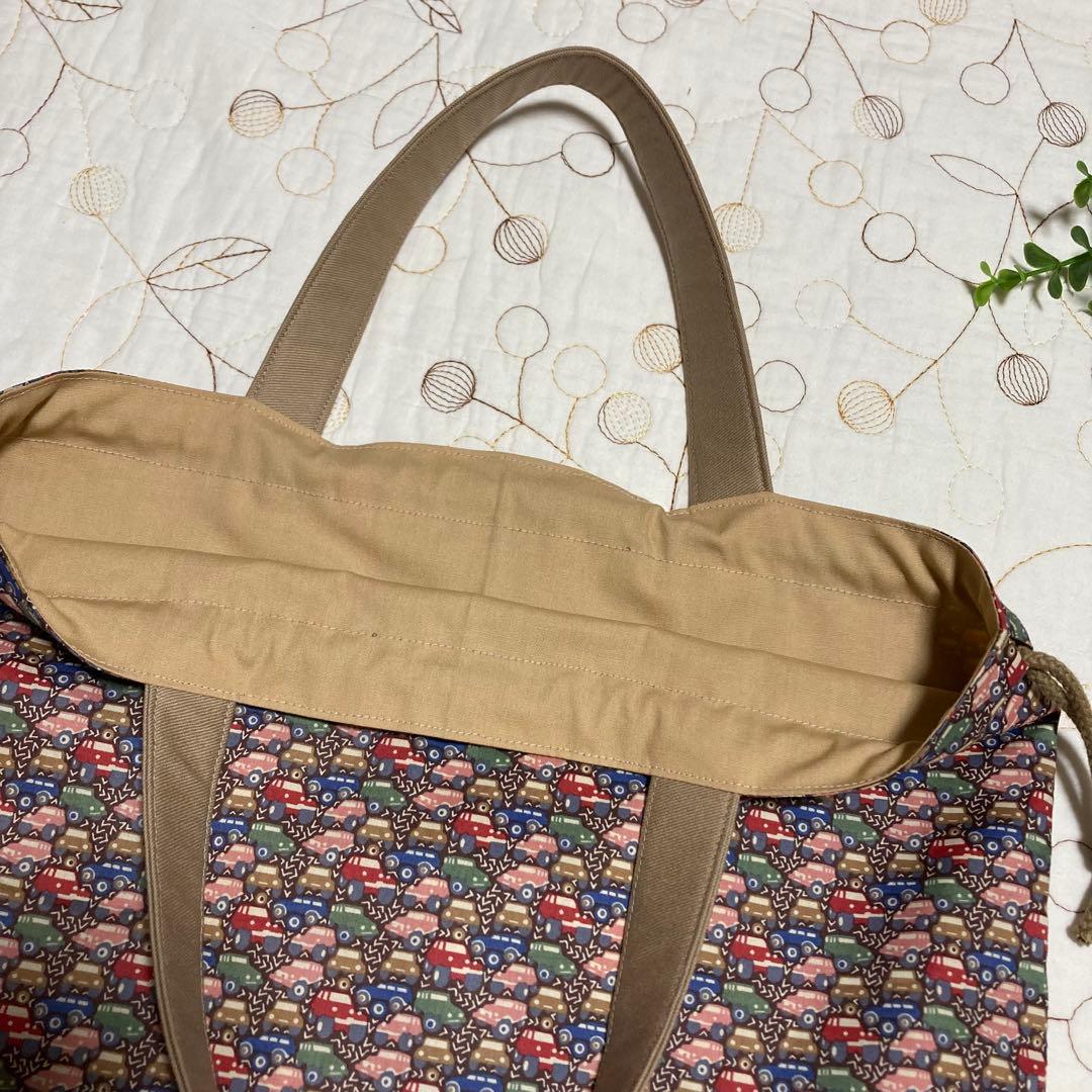 リバティ　ハンタートラック　3点セット　手提げ袋　上靴入れ　体操着袋　入園入学