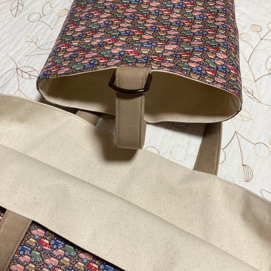 リバティ　ハンタートラック　3点セット　手提げ袋　上靴入れ　体操着袋　入園入学