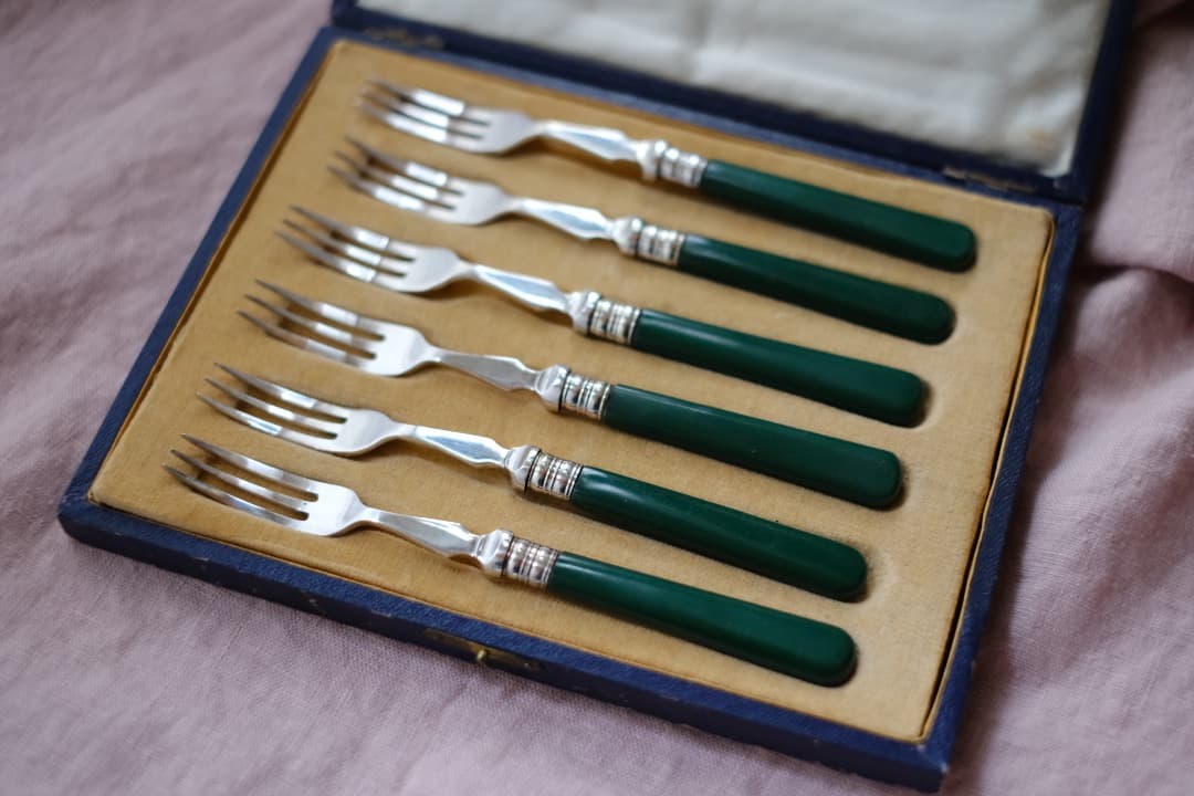 イギリスアンティーク｜セーラー・サボリーズのフォーク（4本セット）