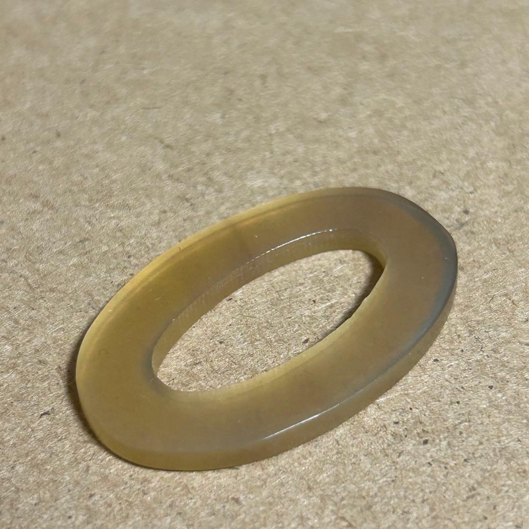 紐4本と5連オーバル　バッファローボーンペンダント　天然素材　水牛アクセサリ