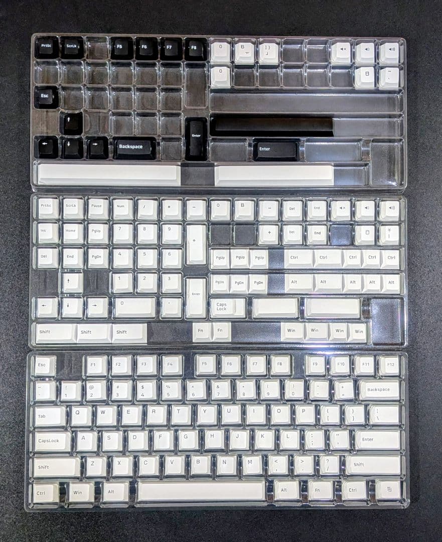 希少 Lucky65 V2（寒霧白）　GRAPHT キーキャップ他