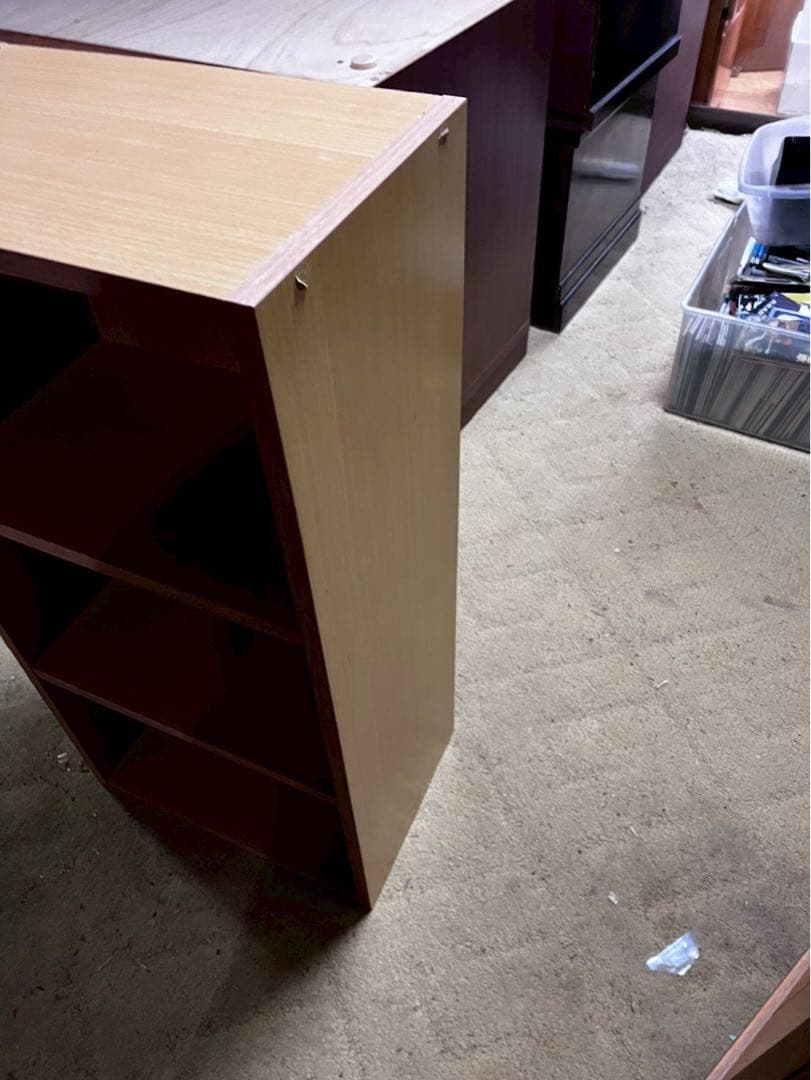 ナチュラル 3段カラーボックス