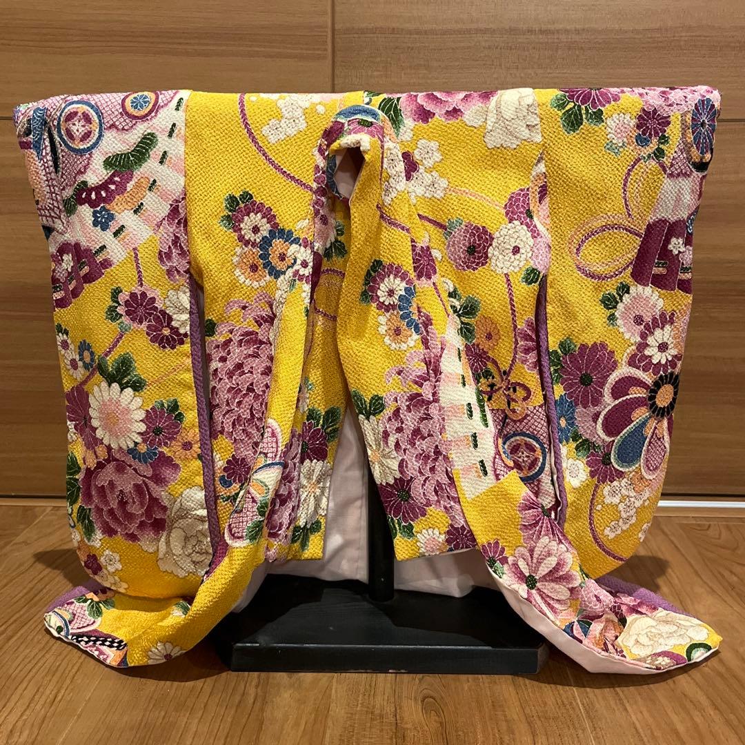 ハンドメイド ミニチュア着物 色打掛 ちりめん