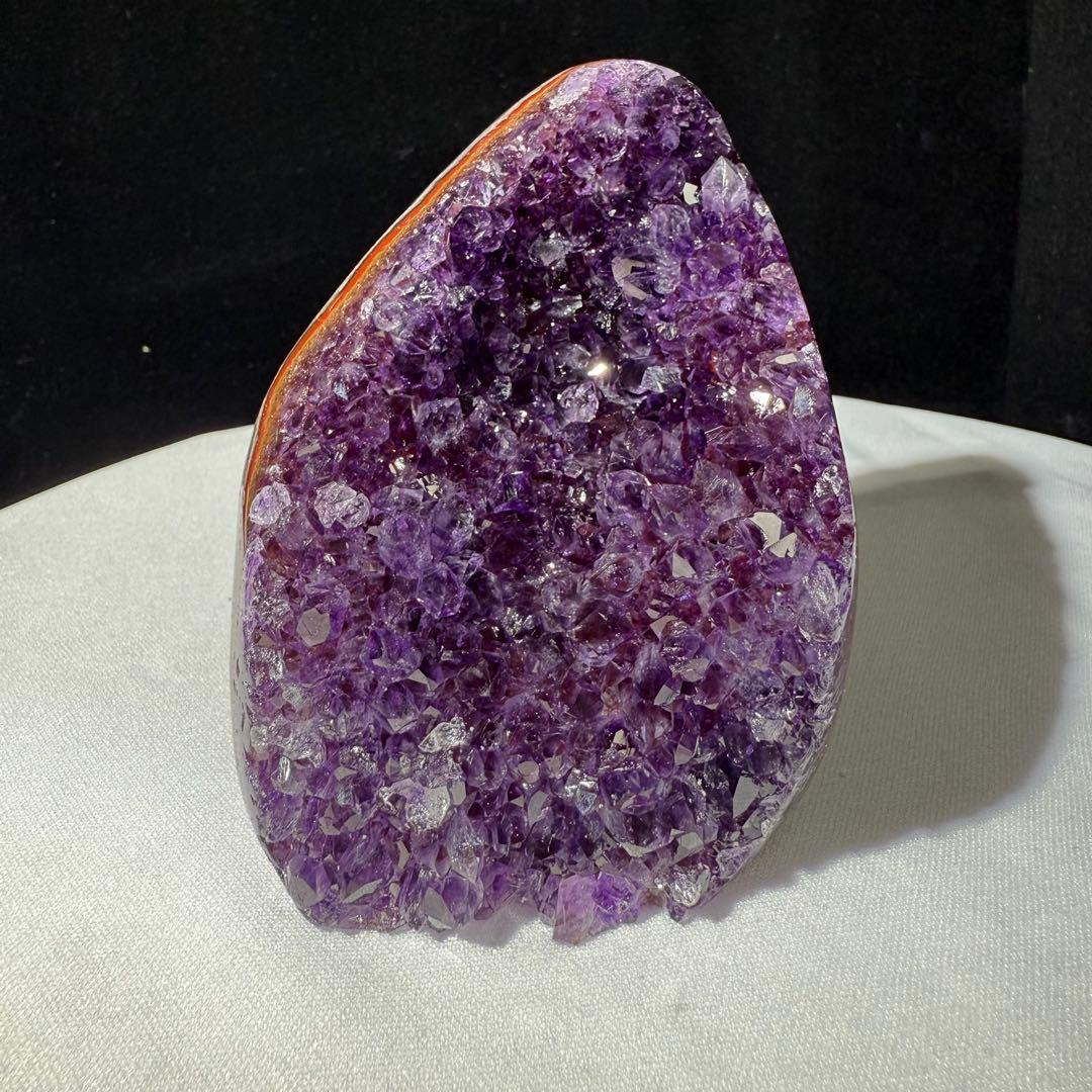 天然石アメジストの原石　ドーム　置物NO.070613