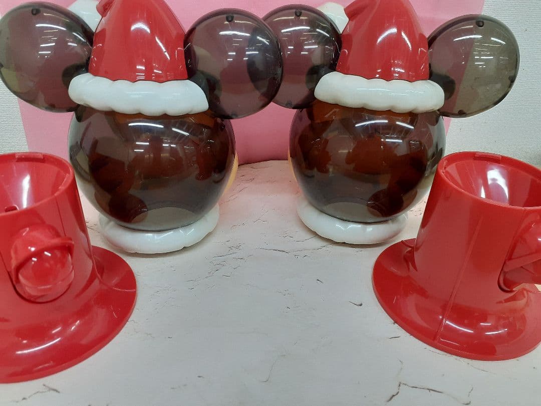 ミッキーマウス サンタ帽子 チョコレートディスペンサー2個セット