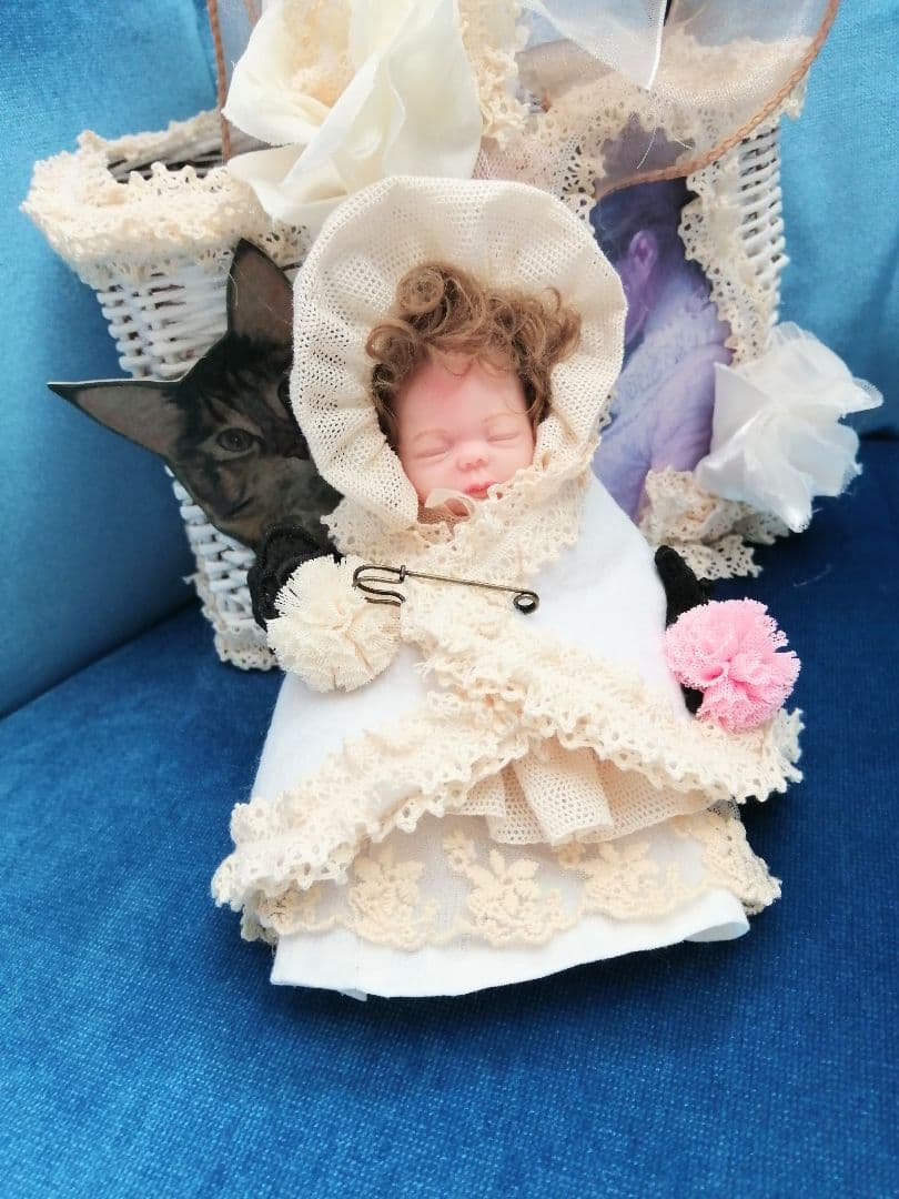 猫ちゃん♡お出かけパニエ♡バッグ♡可愛いセット♡ベビー♡ドール♡ぬいぐるみ♡