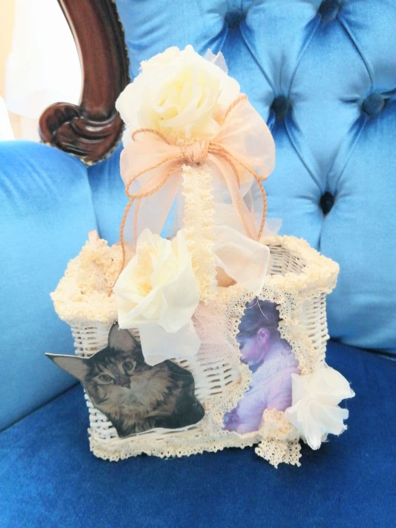 猫ちゃん♡お出かけパニエ♡バッグ♡可愛いセット♡ベビー♡ドール♡ぬいぐるみ♡