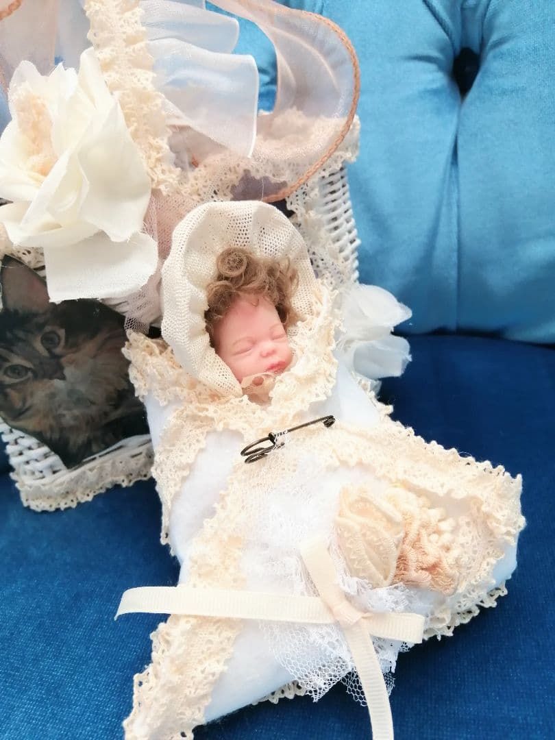 猫ちゃん♡お出かけパニエ♡バッグ♡可愛いセット♡ベビー♡ドール♡ぬいぐるみ♡