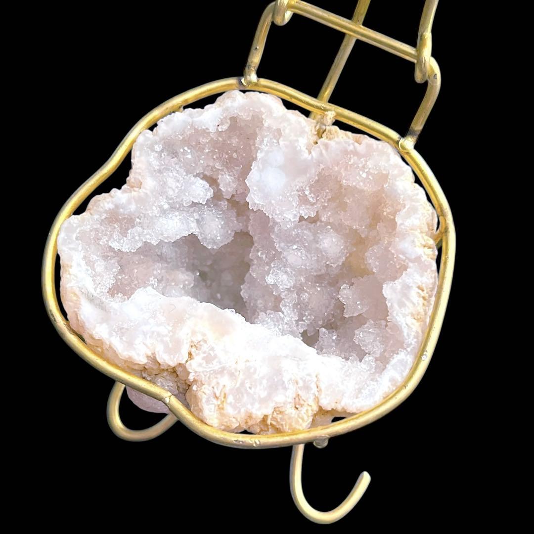 ジオード☆水晶原石☆インドの職人ハンドメイド☆リングピロー☆アクセサリー入れ