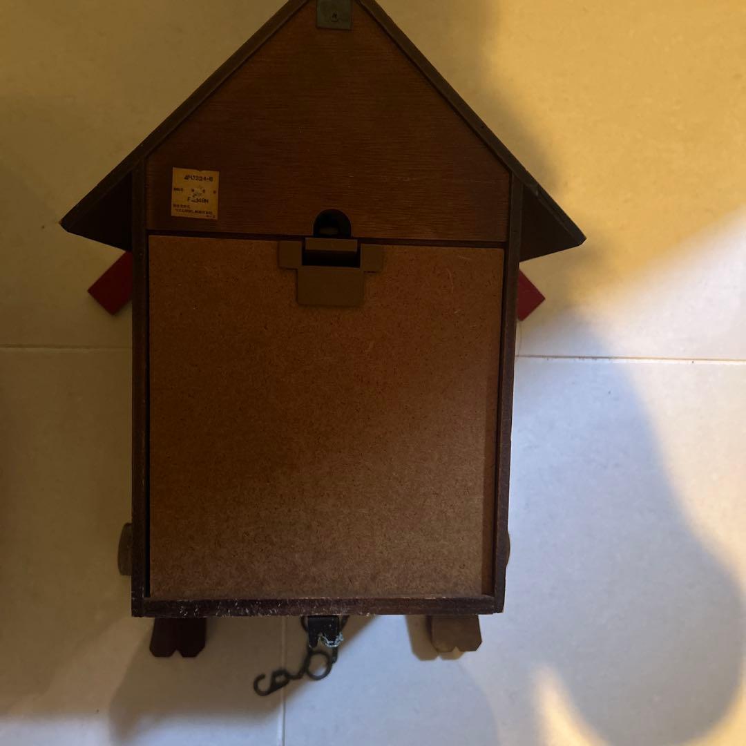 カッコウ時計風 振り子式時計ジャンク品