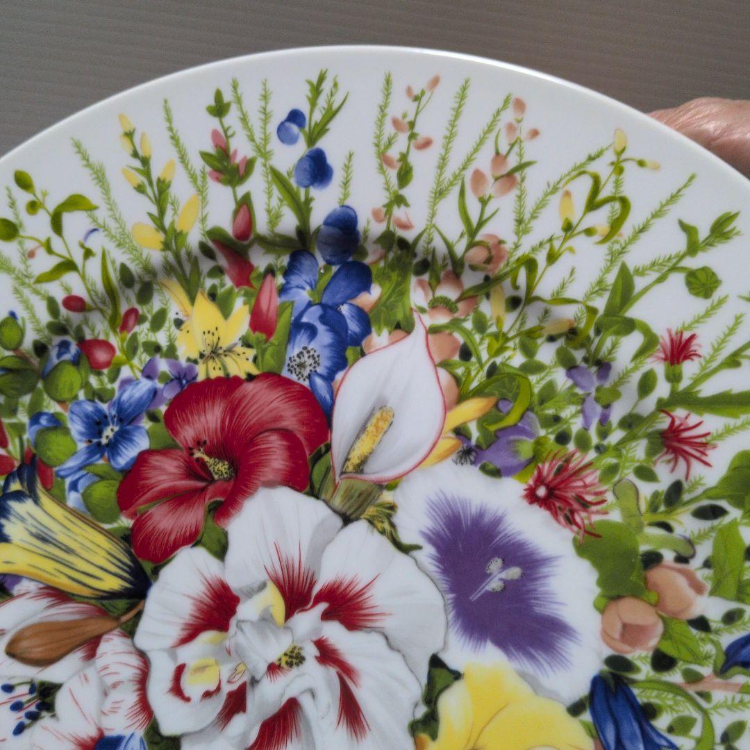 TAITU イタリア製花柄プレート　31cm　2枚セット