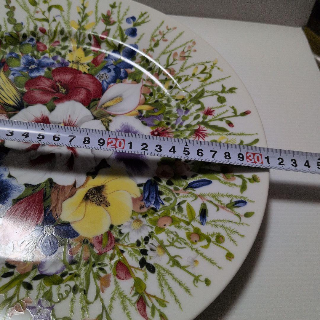 TAITU イタリア製花柄プレート　31cm　2枚セット