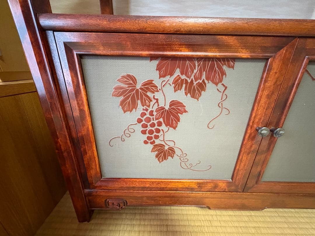 最高級 森繁家具 モリシゲ うるし塗装　 MORISHIGE 飾り棚