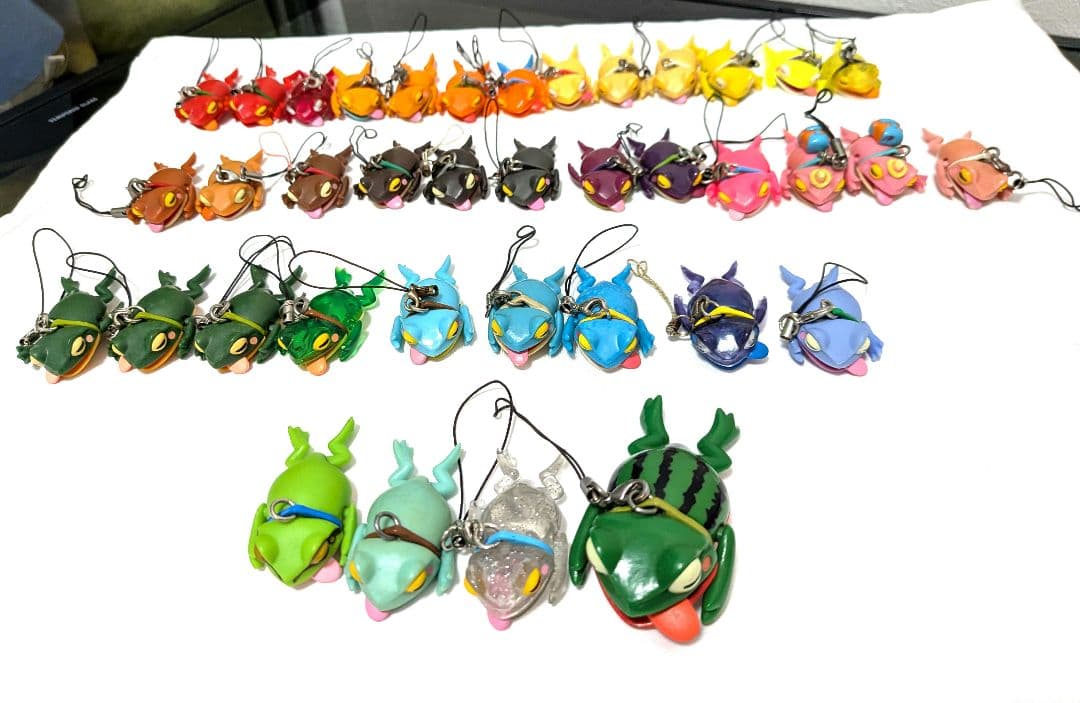 おさんぽカエル　シリーズいろいろ38匹セット　シークレットすいか含　奇譚クラブ