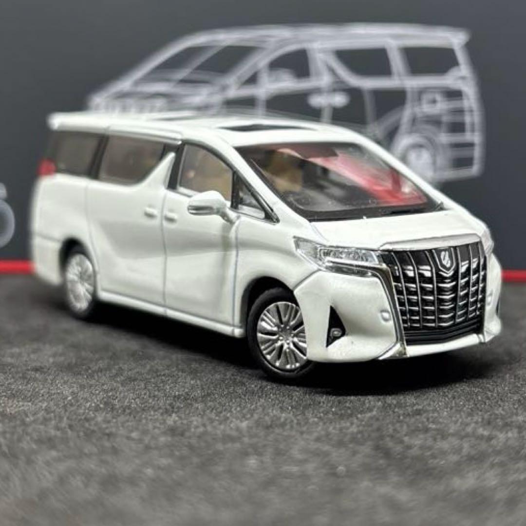 レア GCD 1/64 トヨタ アルファード 30後期 標準バンパー ホワイト