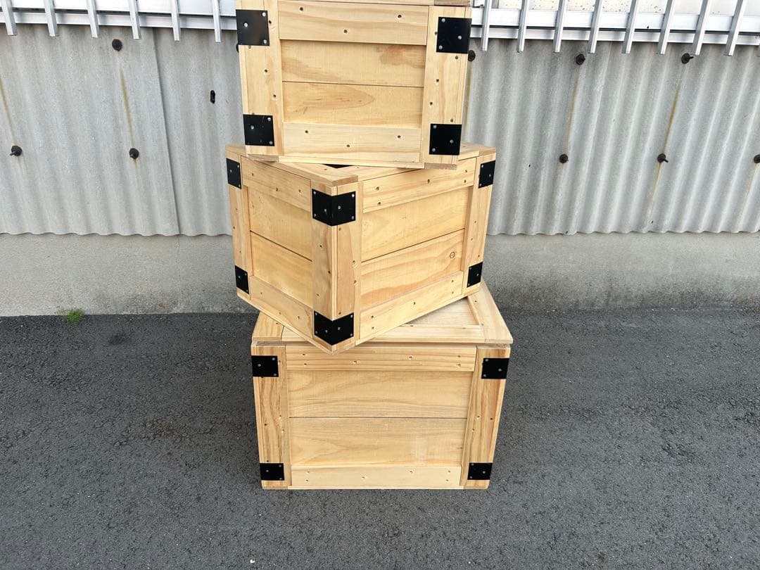 木製ボックス　3個セット(気になる方は値段交渉してください)