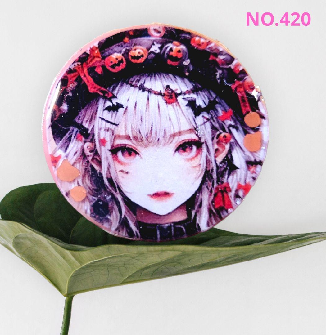 NO.420❤美女 ハロウィン❤レジンヘアゴム  ブローチ