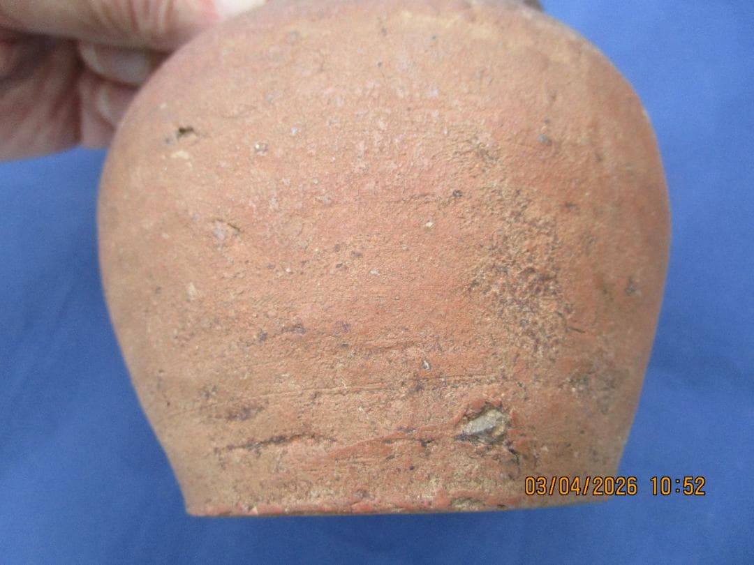 古備前　お歯黒壺　花器　うずくまる　花瓶　1個